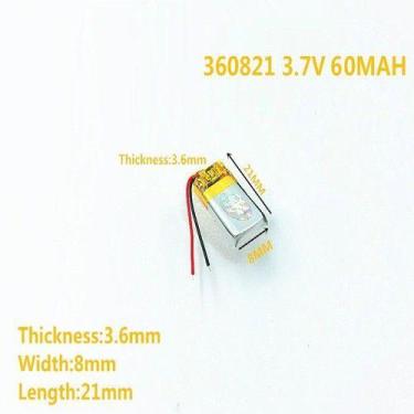 Imagem de Bateria 3.7v 60 Mah  Bluetooth Fones Caneta Óculos Mp3 - bgb