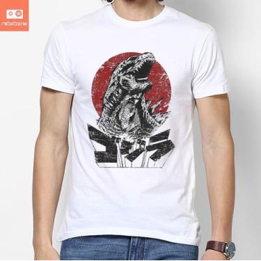 Imagem de Camiseta Godzilla Anime Monstro Filme Godzila 100% Algodão - Tee Geek,