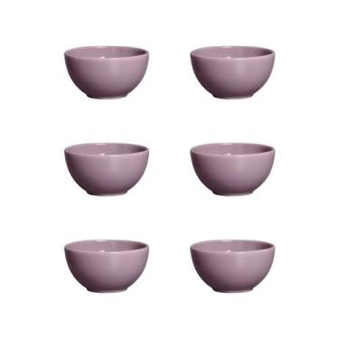 Imagem de Conjunto 6 bowls Slim malva 350 ml - Alleanza Cerâmica