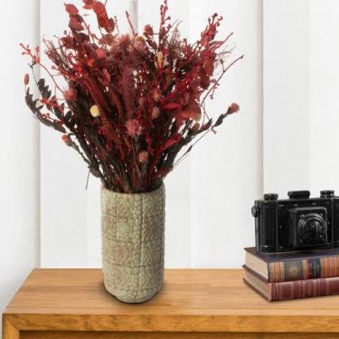 Imagem de Arranjo de Flores Desidratados Decor Pampas Arapoa + Vaso - Tem Flores