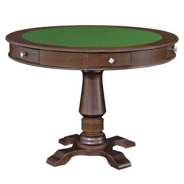 Imagem de Mesa de Jogos Carteado 4 Lugares Victoria Redonda Tampo Reversível com