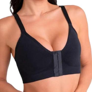 Imagem de Sutiã Sustentação Pós Cirúrgico Reforçado Abertura Frontal Confortável
