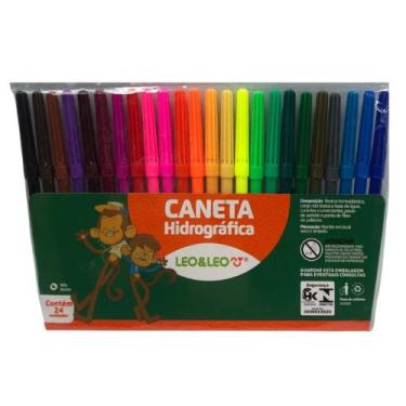 Imagem de Caneta Hidrocor 12/24 Cores Canetinha Hidrografica, Hidrocolor,  Mater