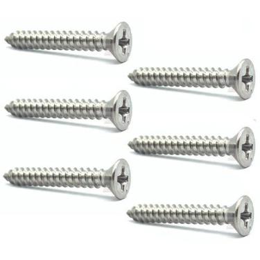 Imagem de Parafuso INOX de fixar ponte guitarra strato Kit c/ 6 unid. - LATONE