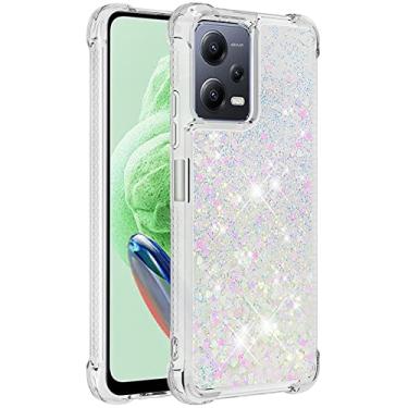 Imagem de Monwutong Capa de telefone slim fit para Xiaomi Poco X5 5G, capa para Redmi Note 12 5G, glitter líquido efeito areia movediça silicone macio TPU Fasion capa para Poco X5 5G/Redmi Note 12 5G, LSWT