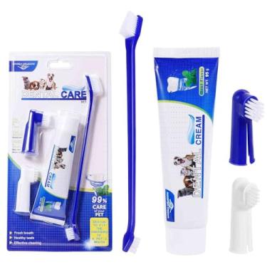 Imagem de Melhor kit de escova de dentes e pasta de dente para cães Husky siberiano e outros cães de trabalho – Ingredientes naturais reduzem a placa, clareiam os dentes, refrescam o hálito