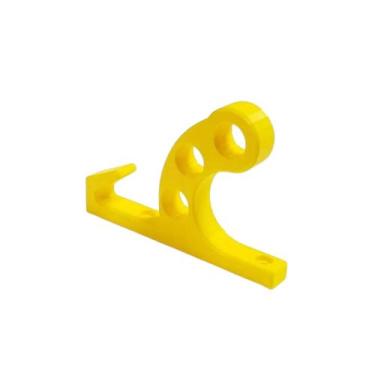 Imagem de Kit 2 Suportes De Parede Para Capacetes Com Gancho - 3D Art, Amarelo