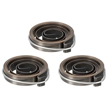 Imagem de uxcell Prensa de broca, mola de pressão, pena, alimentação, retorno, mola, montagem, mola, aço, acabamento de escurecimento químico, 1100 mm, expansão longa, 45 x 10 x 0,8 mm, 3 peças