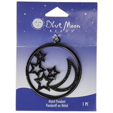 Imagem de Blue Moon Beads Pingente, 1/pacote, ferradura, níquel preto