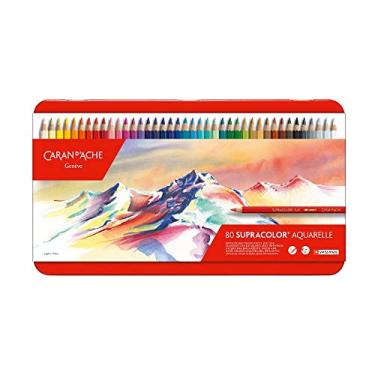 Imagem de Caran D'Ache Lápis de Cor Aquarelável Supracolor 80 Cores