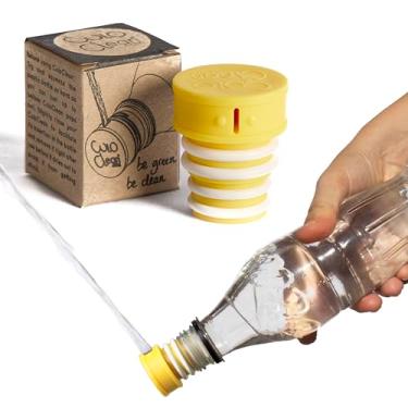 Imagem de CuloClean Bidé portátil para vaso sanitário ou viagem. Compatível com cada garrafa. Discreto, ecológico, mini, idosos, pulverizadores, bio, pessoal, portátil (CuloClean, 1 peça amarela)