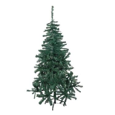 Imagem de Árvore de Natal 1,50cm Altura, 380 Galhos Base De Ferro Resistente Pinheiro Tradicional Verde Premium