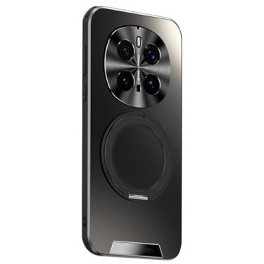 Imagem de POYUFRG Capa fashion para Honor Magic 7 Pro/7, anel giratório magnético, proteção de lente fina, capa antiqueda, preta, 7 Pro