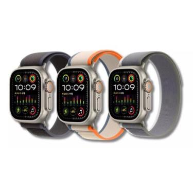 Imagem de Kit 3 Pulseiras Alpine Nylon Para Smartwatch 42/45/47/49mm - Sem marca