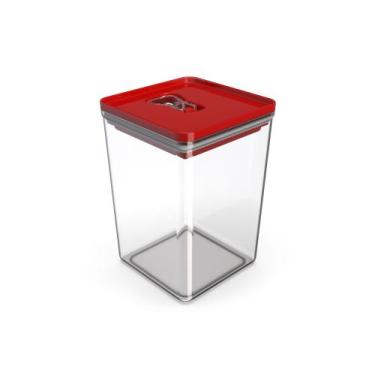 Imagem de Potes Herméticos  para mantimentos acrílico quadrado 1.5L - Unitermi, 