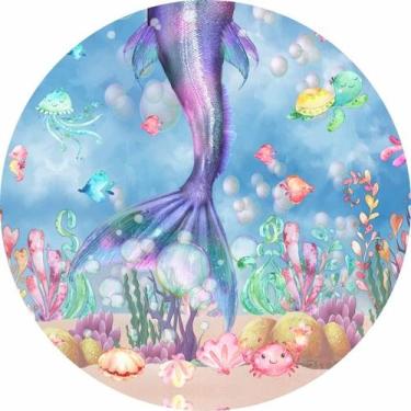 Imagem de Painel Festa C/ Elástico 1,50m Sereia - Fadrix