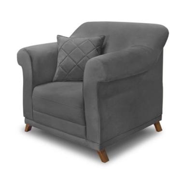 Imagem de Poltrona Decorativa Estofada Sala Quarto Escritório Leitura Fiorela - 