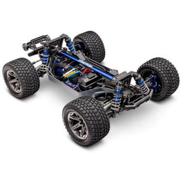 Imagem de Automodelo Traxxas 1/10 Rustler 4WD Ultimate BLX TQI, Preto, Azul