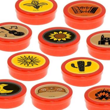 Imagem de Latinha Lembrancinha Laranja - Festa Junina Sertão - 8 cm - 20 unidade