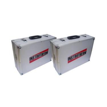 Imagem de Kit 2 Maleta Transporte Alumínio Divisórias Chave Ferramentas Pesca Ac