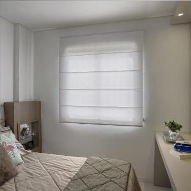 Imagem de Persiana Romana (1,40Lar. x 2,00Alt.) Tecido Translucido Cinza - Vogaf