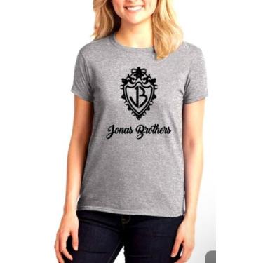 Imagem de Camiseta BabyLook Feminina Jonas Brothers Pop Rock - SEMPRENALUTA, Cin
