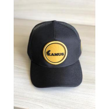 Imagem de Boné Aba Curva Mod. Trucker Com redinha Na Parte Traseira tamanho Únic