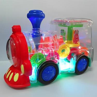 Imagem de Trenzinho Brinquedo Infantil Musical Bate volta Luzes E Sons Trem Dive