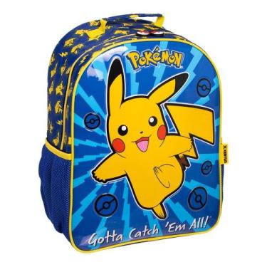Imagem de Mochila Escolar 16' Grande 42 cm Pokemon Original Xeryus