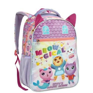 Imagem de Mochila Escolar Infantil DollHouse Gatinhos - Seanite