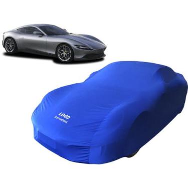 Imagem de Capa Cobrir Carro Totalmente De Lycra Ferrari Roma - Mz, Azul