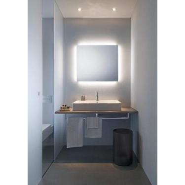 Imagem de Espelho lapidado bisotê iluminado com LED Frio - 30x60cm - Woodglass