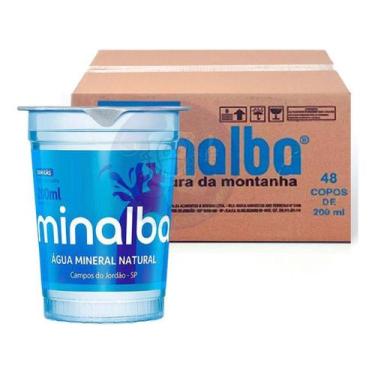 Imagem de Água mineral minalba sem gás copo 200ml pack com 48/unid