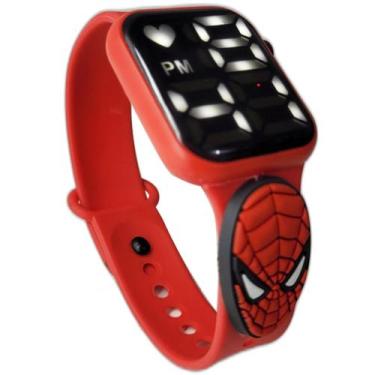 Imagem de Relógio digital Infantil Homem Aranha Resistente à Água-pr - SMACTUDO