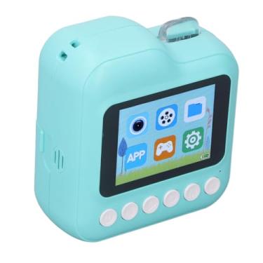 Imagem de Câmera Digital Infantil, Design de Filtro, Bateria de 1200mAh, Mini Câmera Portátil de Impressora de Alta Definição, Fácil Operação para Viagens (Azul)