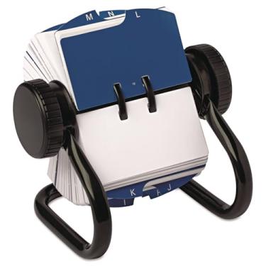Imagem de Rolodex Mini 66700 Open Rotary Card File Comporta 250 1 3/4 X 3 1/4 Tamanho Do Cartão Preto
