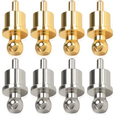 Imagem de DKARDU Capa contra poeira RCA, plugues machos RCA banhados a ouro e ródio, tampa protetora RCA para áudio, alto-falantes, subwoofers, amplificador (pacote com 8)