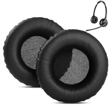 Imagem de DowiTech Almofadas auriculares de substituição profissional compatíveis com fones de ouvido Plantronics Savi W720 com couro amigo da pele e espuma viscoelástica