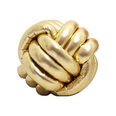Imagem de Travesseiro de Bola Com nó Macio, Travesseiro Com nó Redondo de 20cm para Sofá-cama, Escritório, Carro, Fotografia, Decoração de Casa (GOLD)