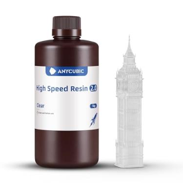 Imagem de ANYCUBIC resina de impressora 3D de alta velocidade 2.0, imprime até 3x mais rápido, especial para série anycubic photon mono m5s/m7, aplica-se especialmente a modelos de impressão 3D de tam