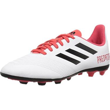 Imagem de adidas Performance Unisex-Kids Ace 18.4 Fxg J, White/Core Black/Real Coral, 1 M US Big Kid
