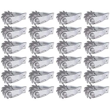 Imagem de Aperto de catraca de esgrima, 24 peças, filtro de catraca em linha, tensor de fio para cerca elétrica, cerca de fazenda, filtro de arame, 24 peças de liga de alumínio de serviço