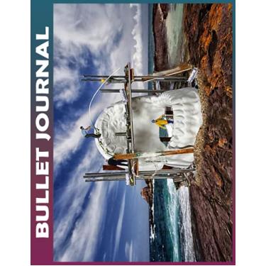 Imagem de Bullet Journal: dental beach4 Dot Grid Paper, Invest 10 minutes daily to Mental, Physical and Emotional Health Planner, Record To Do Tracker Notebook ... Ruled 110 Pages Undated, Quotes on Every Page