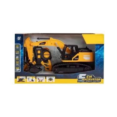 Imagem de Carrinho de Controle Remoto Retroescavadeira Multi Direções Pá Rotativ