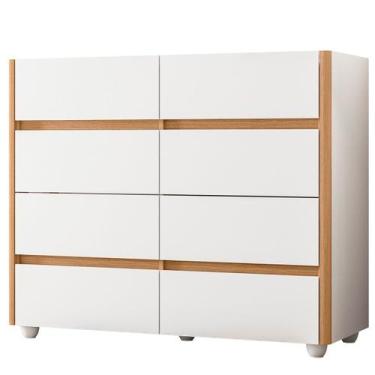 Imagem de Cômoda Aparador 8 Gavetas com Tampo Estilo Bandeja Eternity - Albatroz