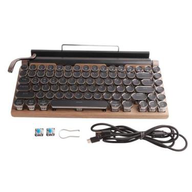 Imagem de Teclado Mecânico Retro PUSOKEI - 83 Teclas Bluetooth