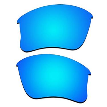 Imagem de Lentes de substituição para óculos de sol Oakley Flak Jacket XLJ com polarização., Ice Blue Mirror, standard