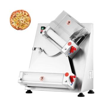 Imagem de PERFORNI Máquina De Laminação De Massa De 12 Polegadas, Prensa De Rolo De Massa De Pizza Comercial, Prata, Qmds-12