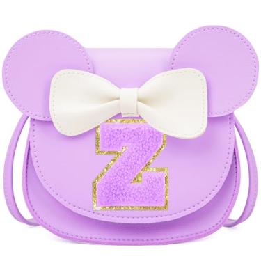 Imagem de OYLOLA Presentes de aniversário para meninas de 3, 4, 5, 6, 7 e 8 anos, bolsa infantil para meninas pequenas, presente para meninas, Roxo-roxo