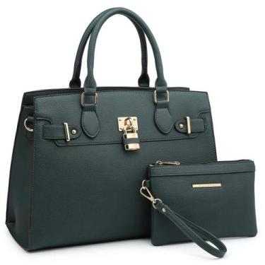 Imagem de Bolsa de ombro feminina Dasein Sacola com carteira